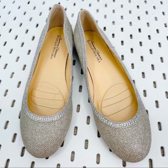 Badgley Mischka Shoes - BADGLEY MISCHKA Yoselin Champagne Flats - 9